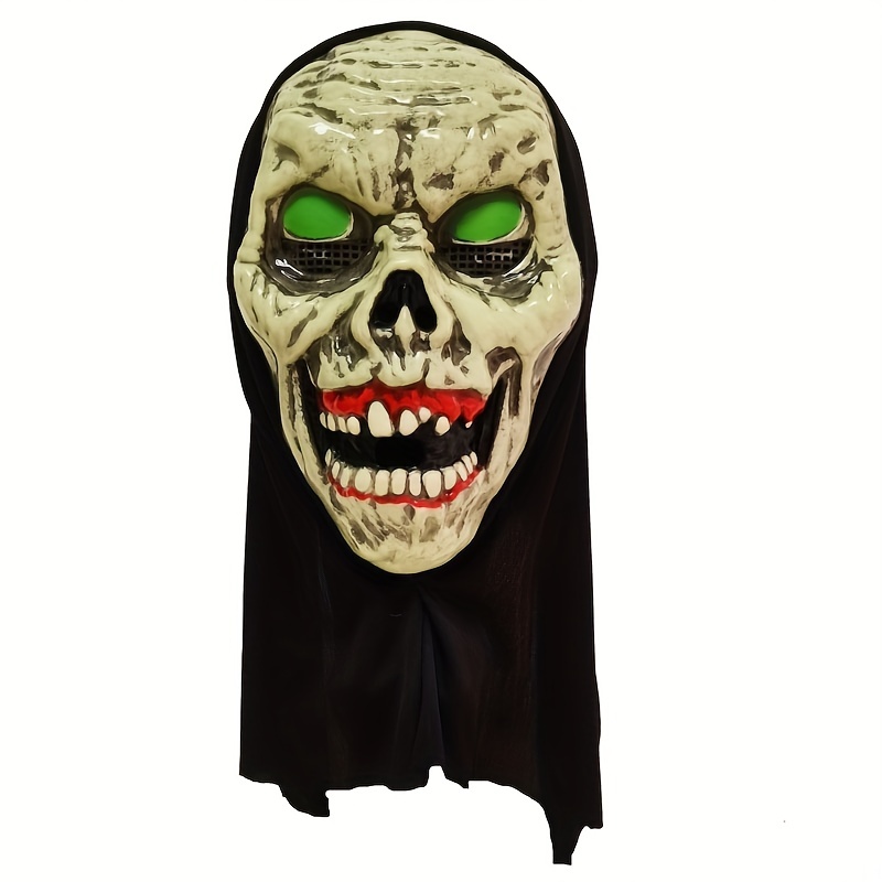 Scary Ghost Face Halloween Mask Scary Mask - Temu