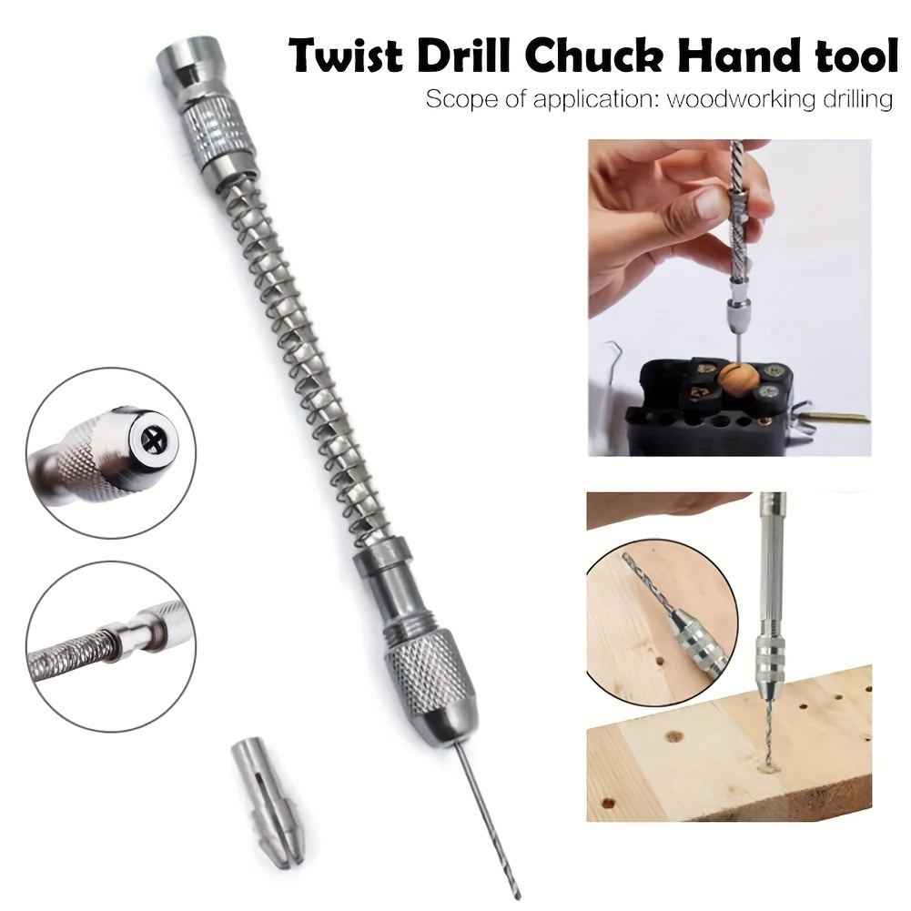 Hand Drill Set Alloy Steel Mini Hand Drill Twist Bit Set - Temu