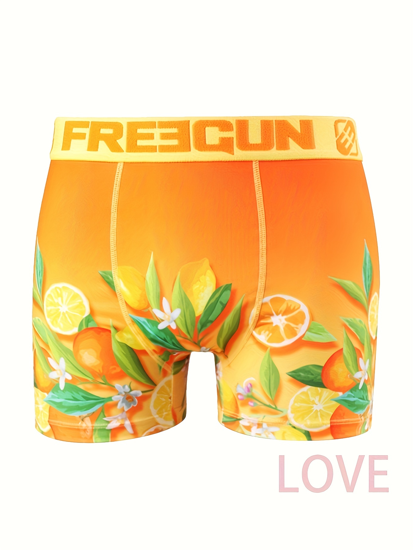 Freegun Couple Underwear Set Cartoon Pattern Fashion Novelty