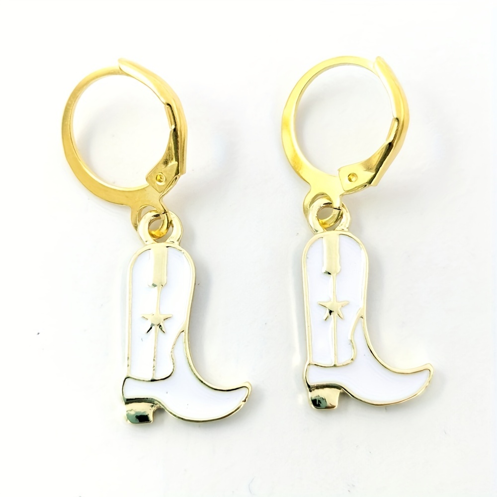 Western Cowgirl Boots Earrings