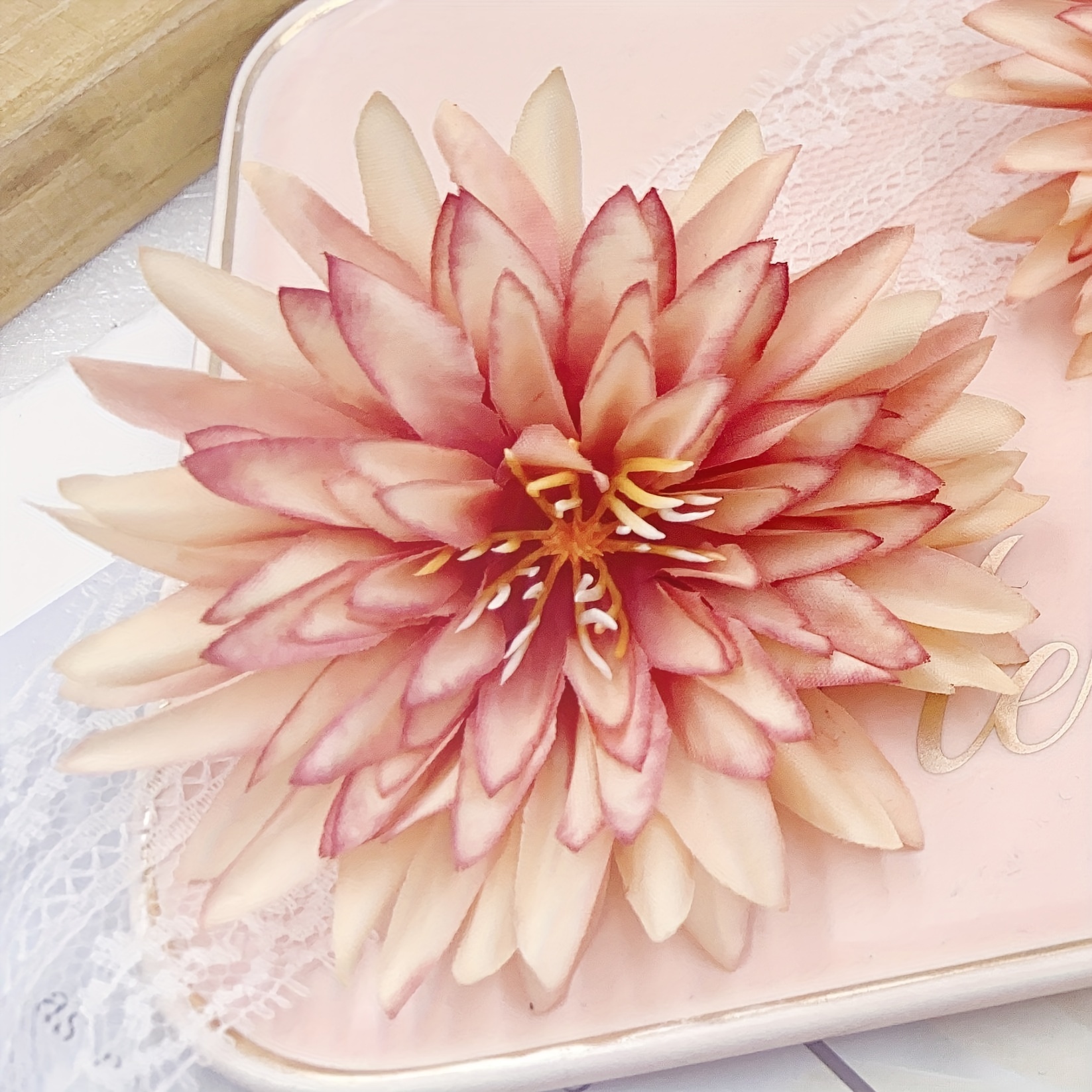 Image of 20 Artificial Crab Claw Chrysanthemum Flower Heads, 7.5cm Diameter Decorative Flowers, Diy Craft Material, Valentine's Day Wedding Birthday Party Floral Decorations