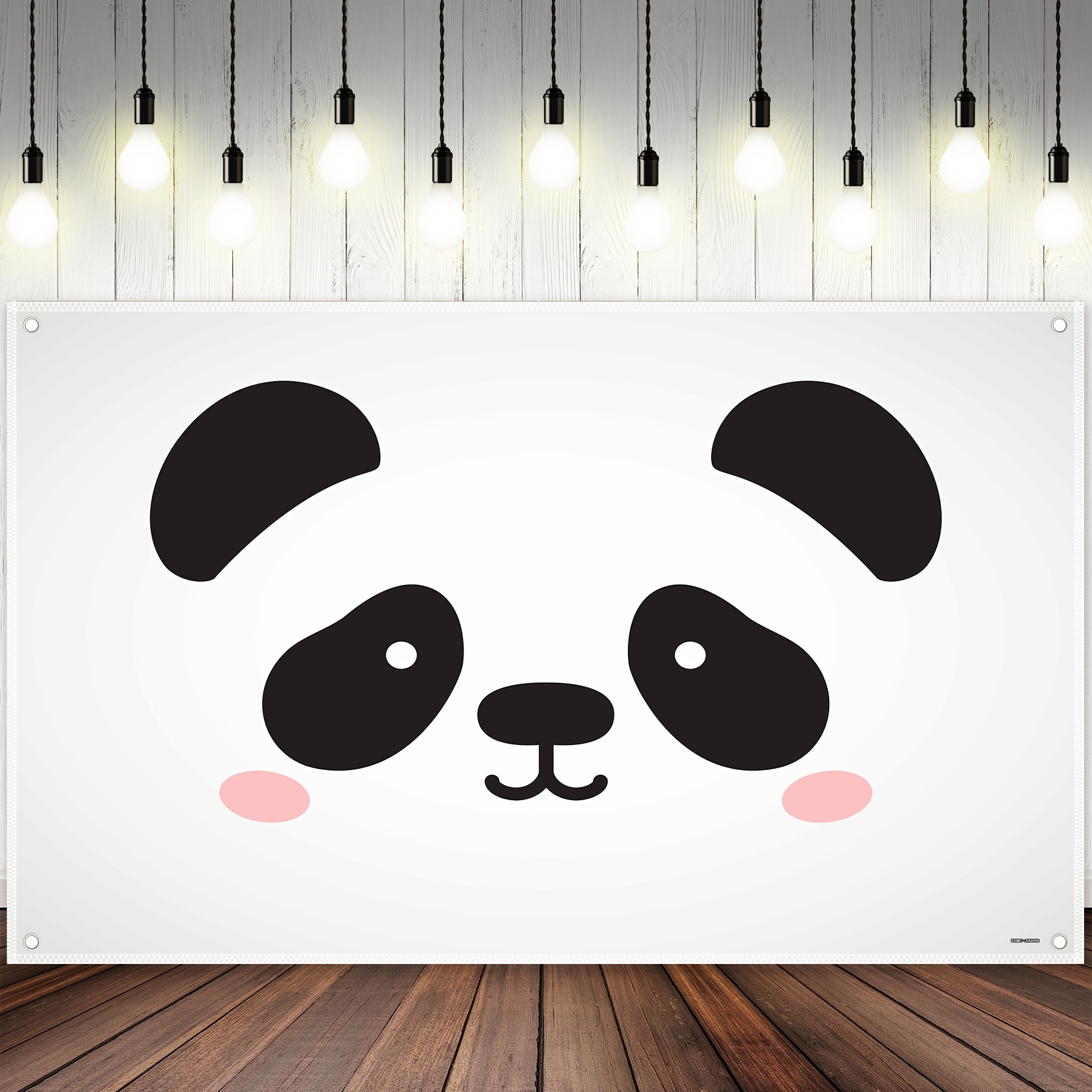 Animated cute panda stickers, white background