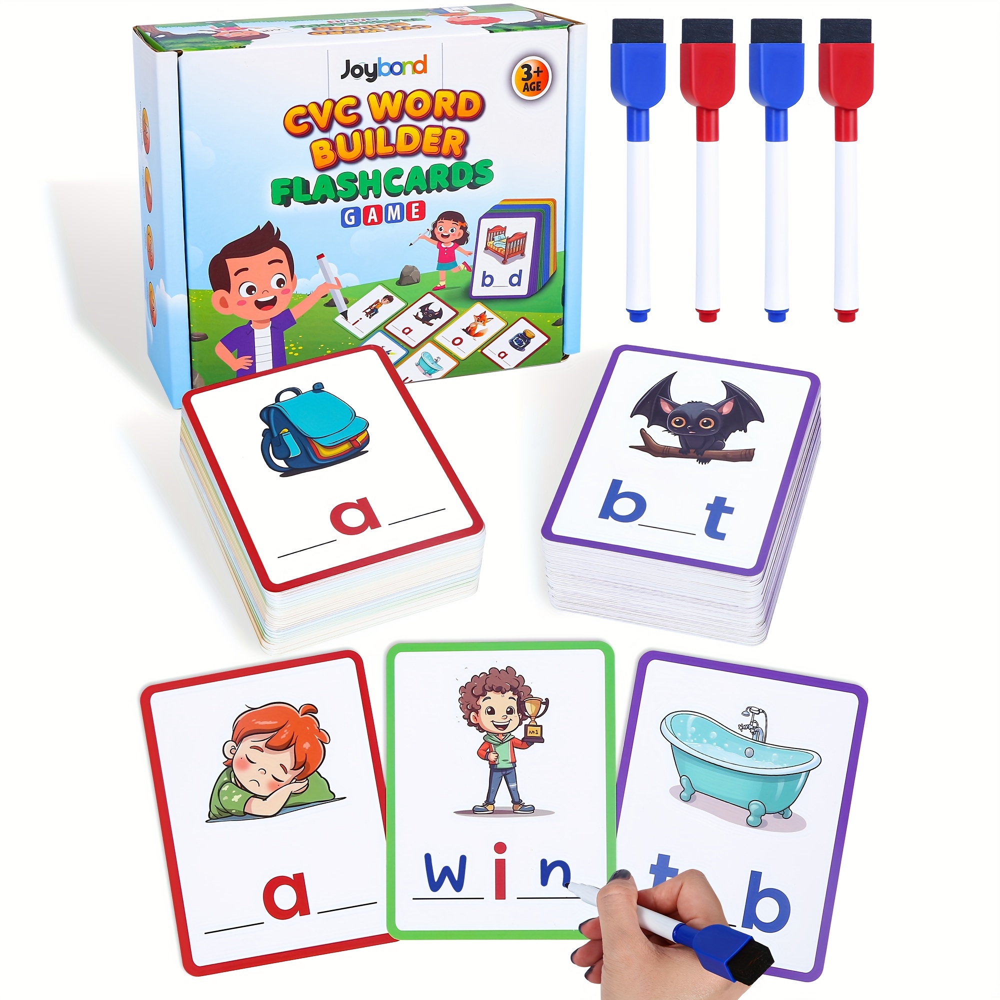CVC Word - Juego educativo de ortografía, actividades de aprendizaje para  niños preescolares, juguetes de aprendizaje Montessori, regalos para niños