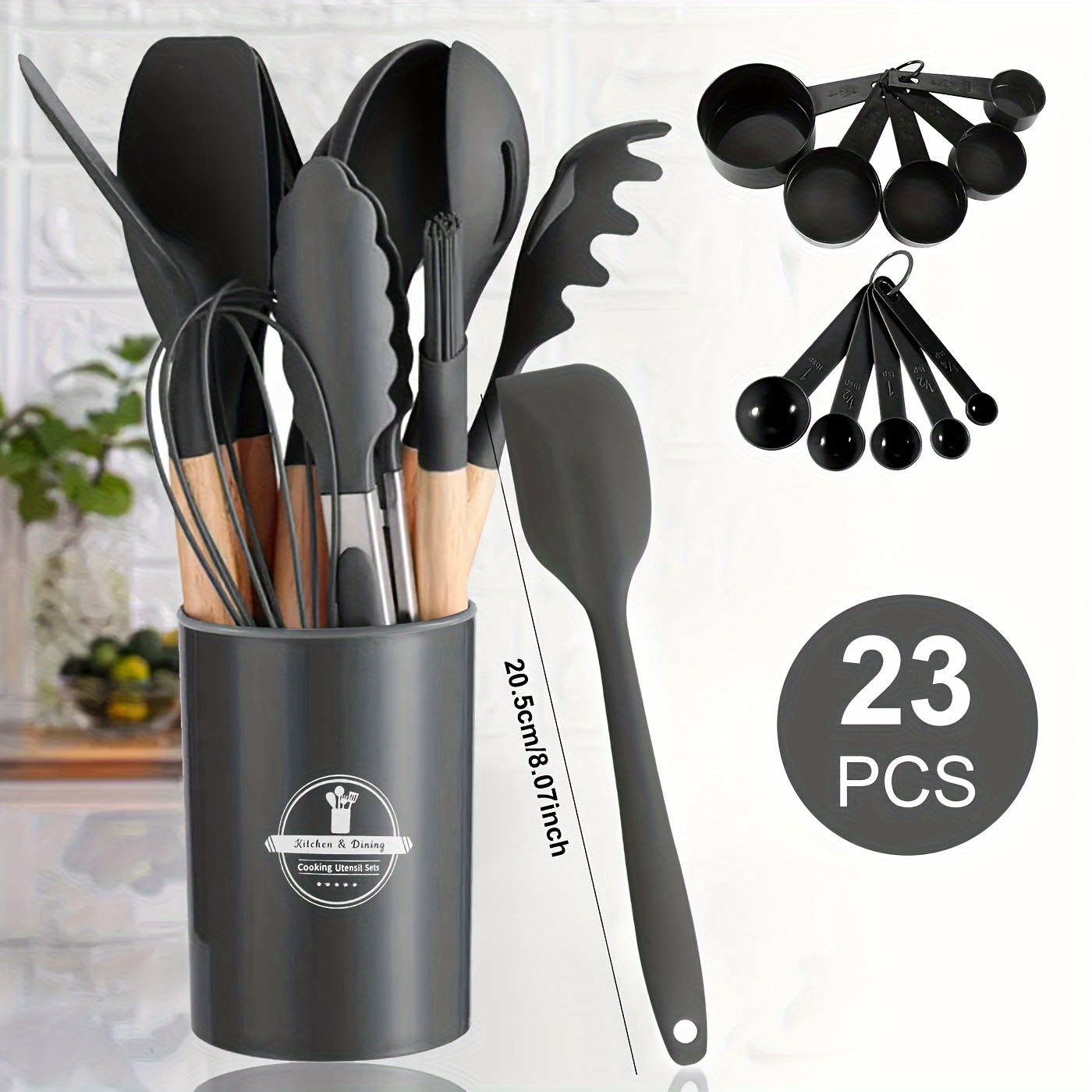 12 In 1 Silicone Kitchen Accessories Kitchenware Cooking Tools Kitchen  Utensils Set With Storage Holder