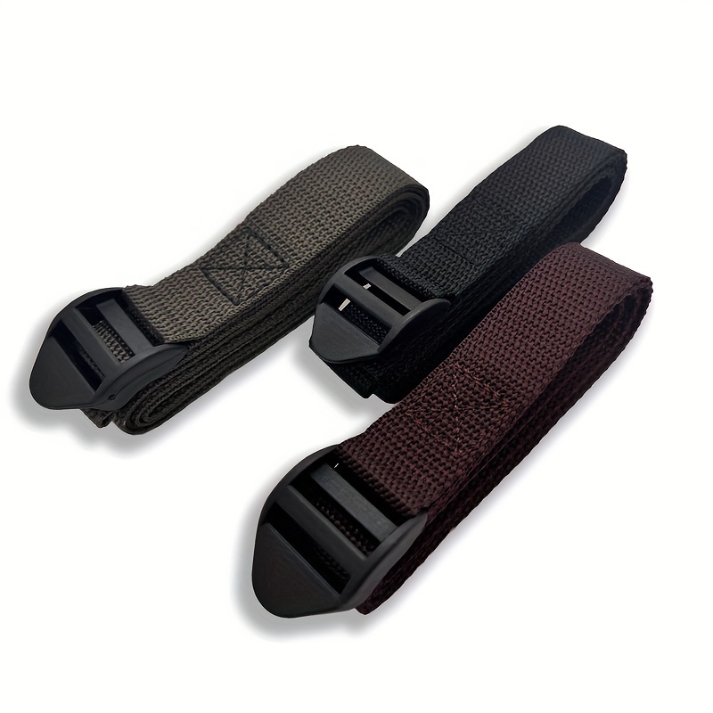 1pc Green Outdoor Luggage Binding Belt Double-Locking Buckle Type