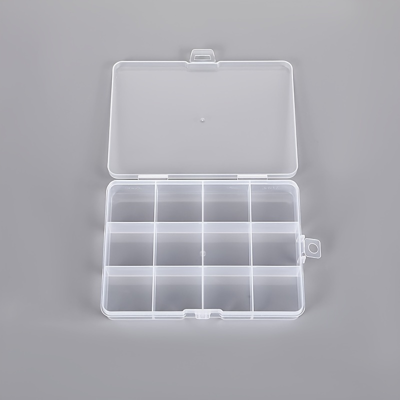 Square Pp Plastic Transparent Jewelry Storage Box Hardware - Temu