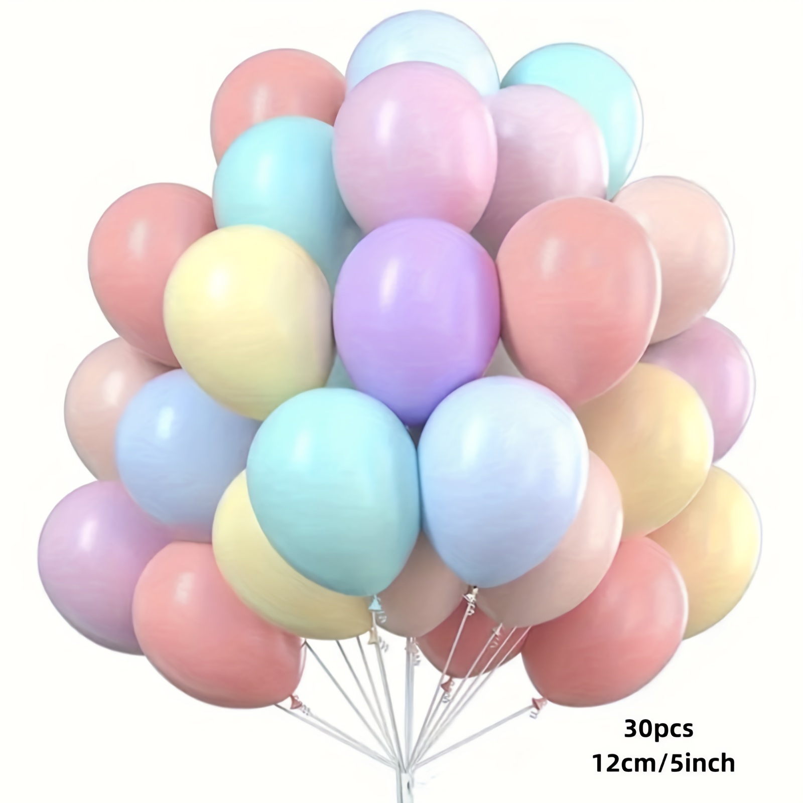 10 Globos colores pastel 12cm