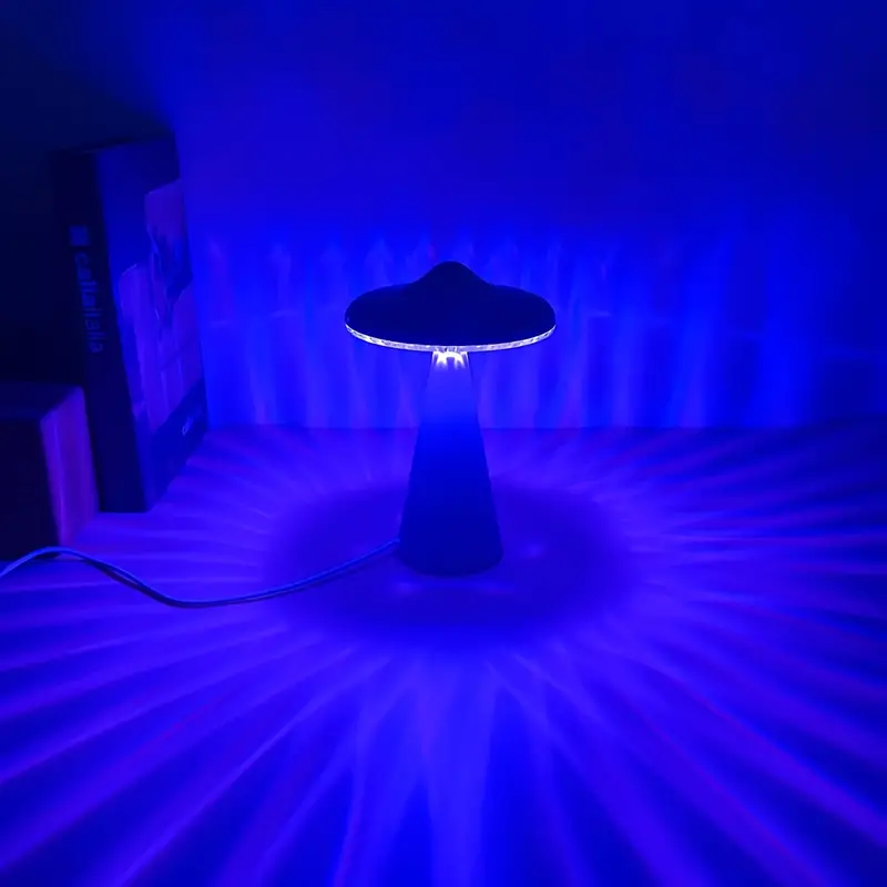 1pc ufo 16 color table lamp led with remote control rgb atmosphere table lamp with usb plug perfect for bedroom living room details 7