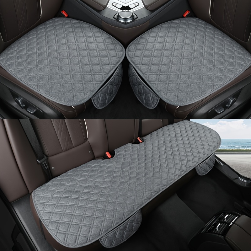 Car Seat Cushion Cover Four Seasons Front Rear Auto - Temu