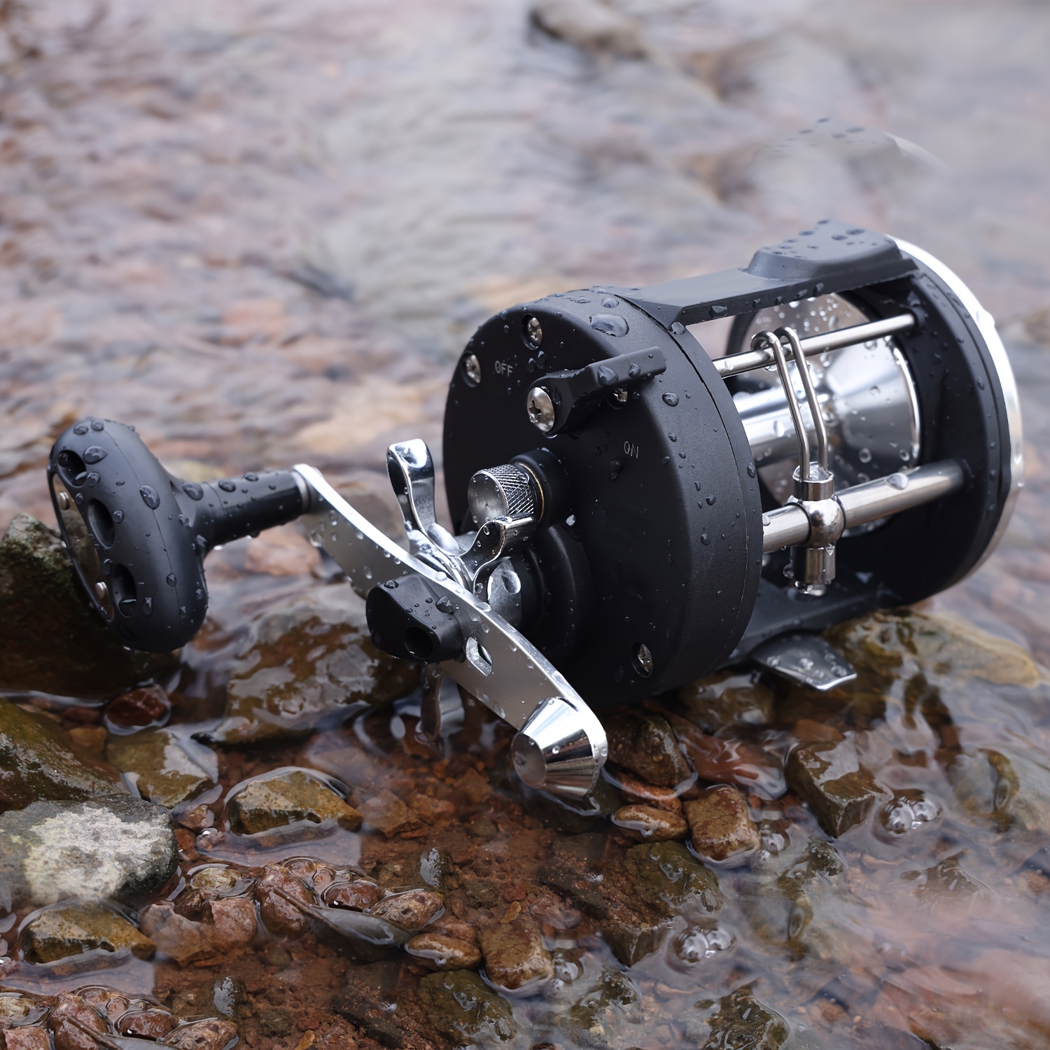 Sougayilang Trolling Fishing Reel Smooth Durable Drum Reel - Temu