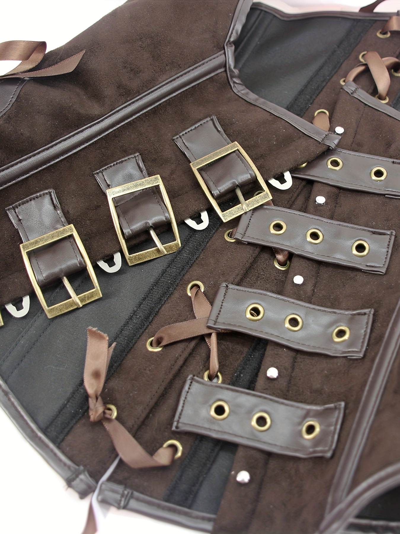 Waist Shaping Halter Shapewear Bustiers Gothic Pu Leather - Temu Canada