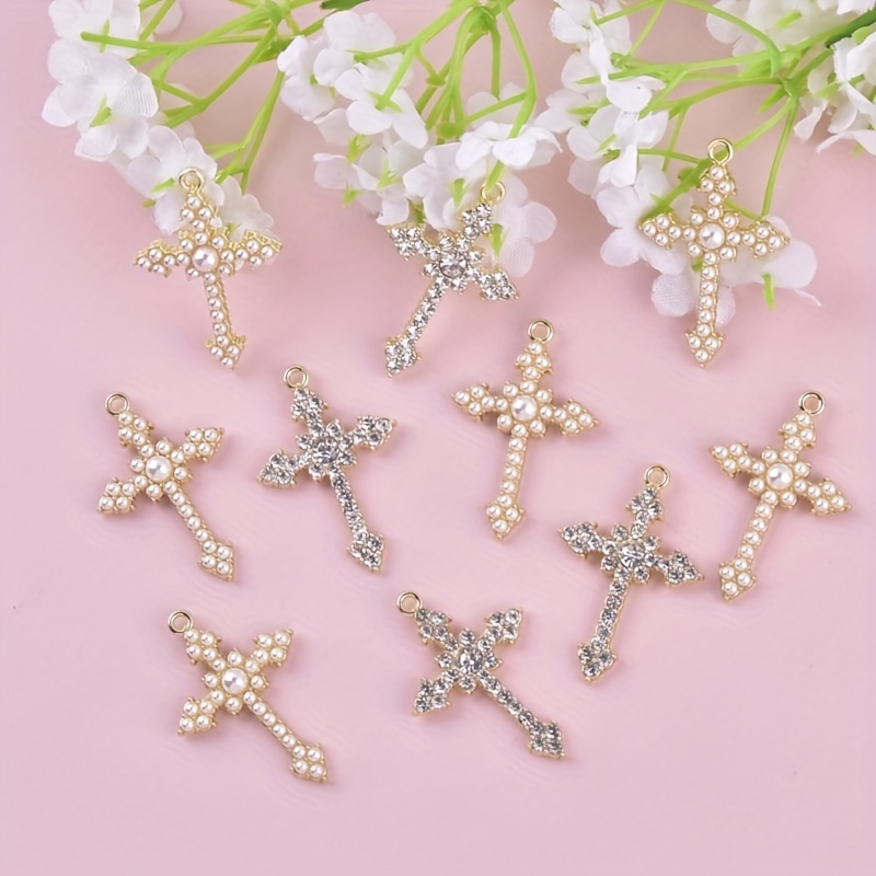 Crosses Jewelry Charms For Jewelry Making Cute Copper Cross - Temu