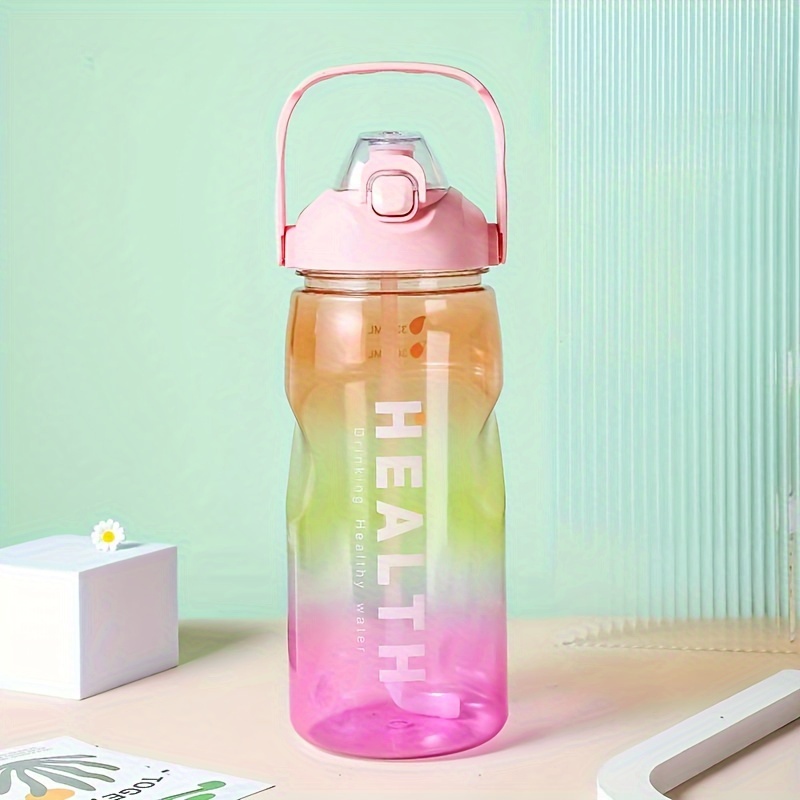 1pc 700ML Kids Water Bottle For School Boys Girls, Cup With Straw