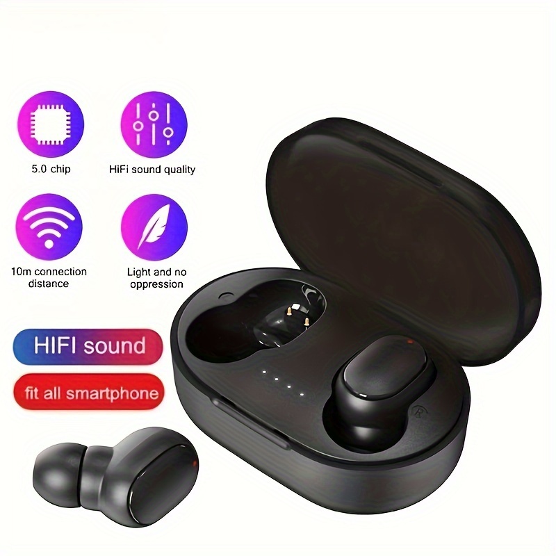 

Tws Wireless Earphones Noise Reduction Earbud With Charging Box Sports Headset Gaming Headphone For All Smartphone