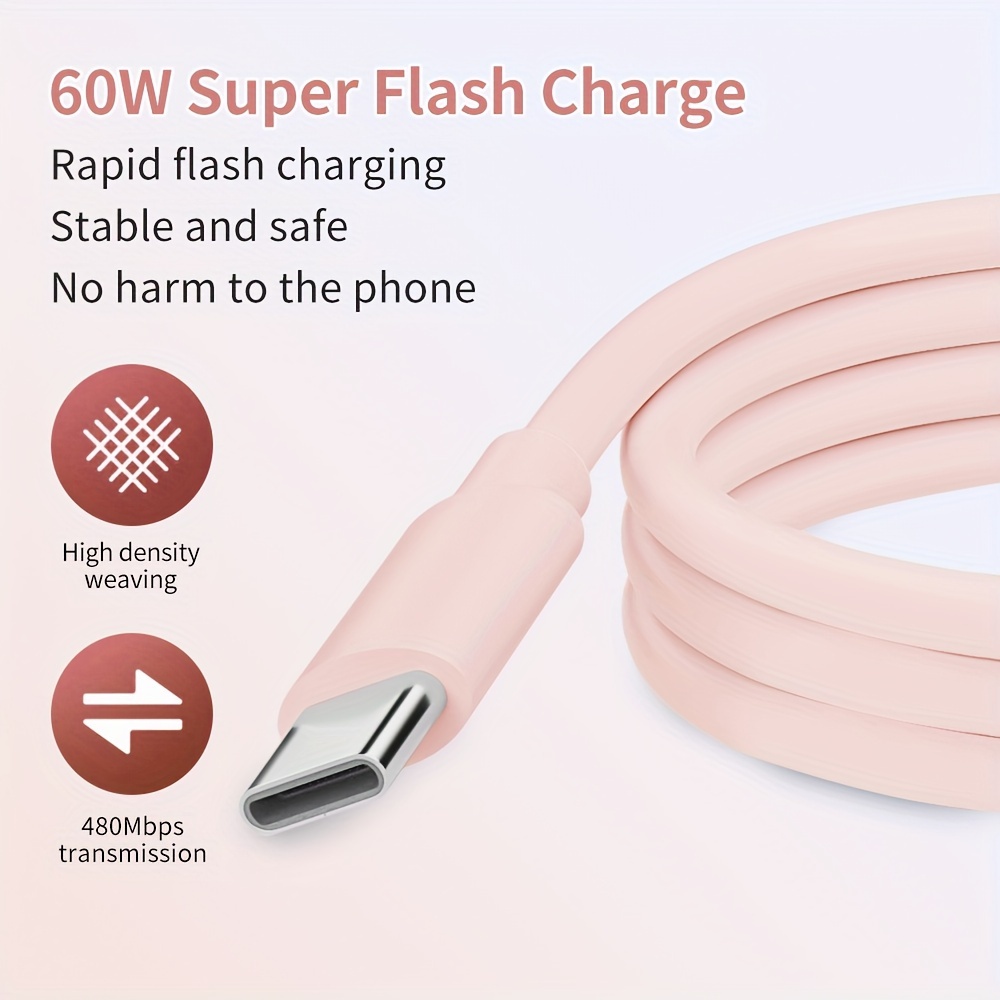 Usb C To Usb C Cable Usb C Charger Cord C Type Fast Charging - Temu