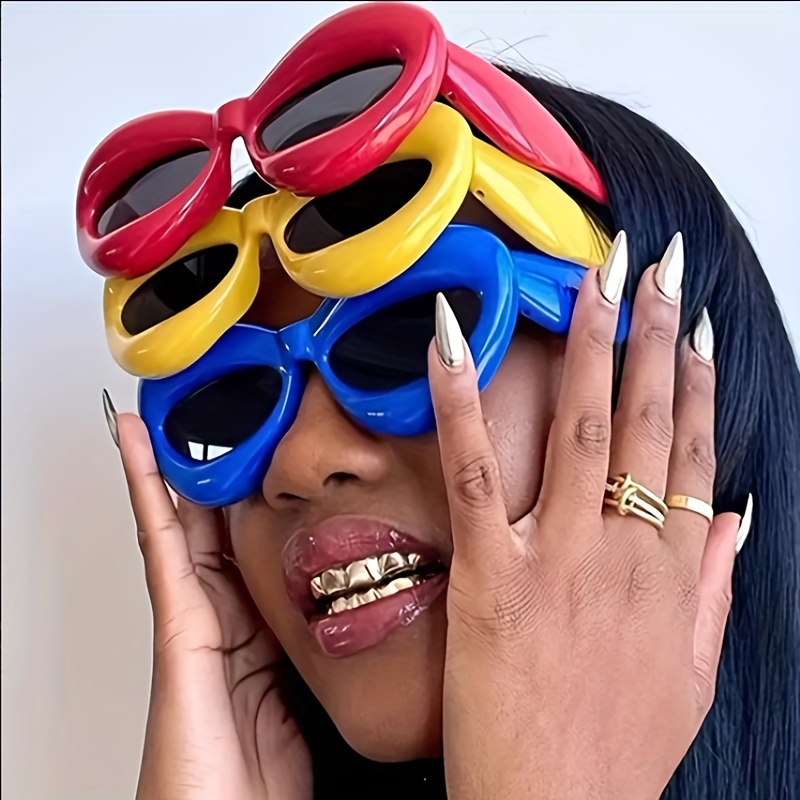 Large Inflated Lip Sunglasses for Women