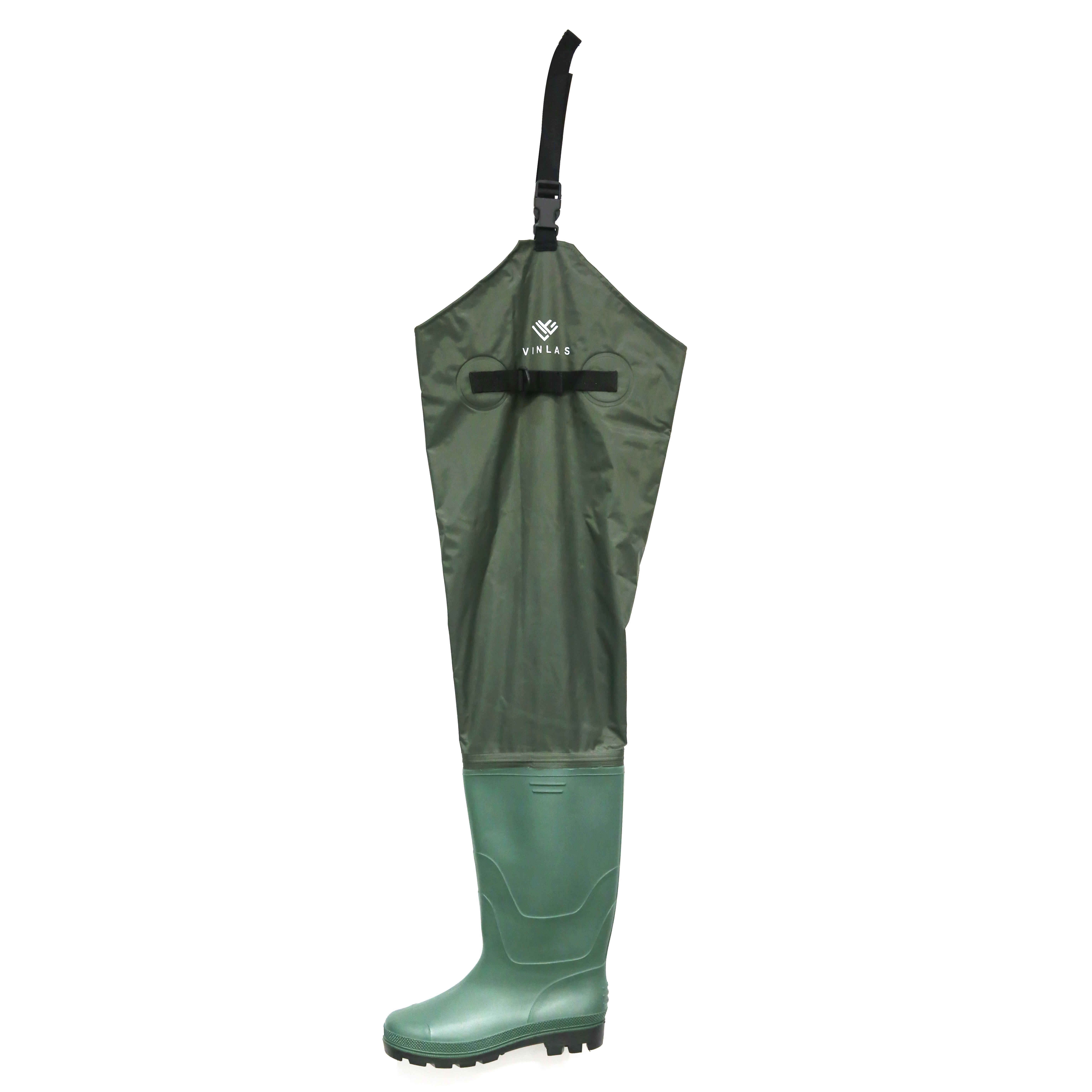 Fishing Chest Wader Pvc Work Boots Thicken Waterproof - Temu