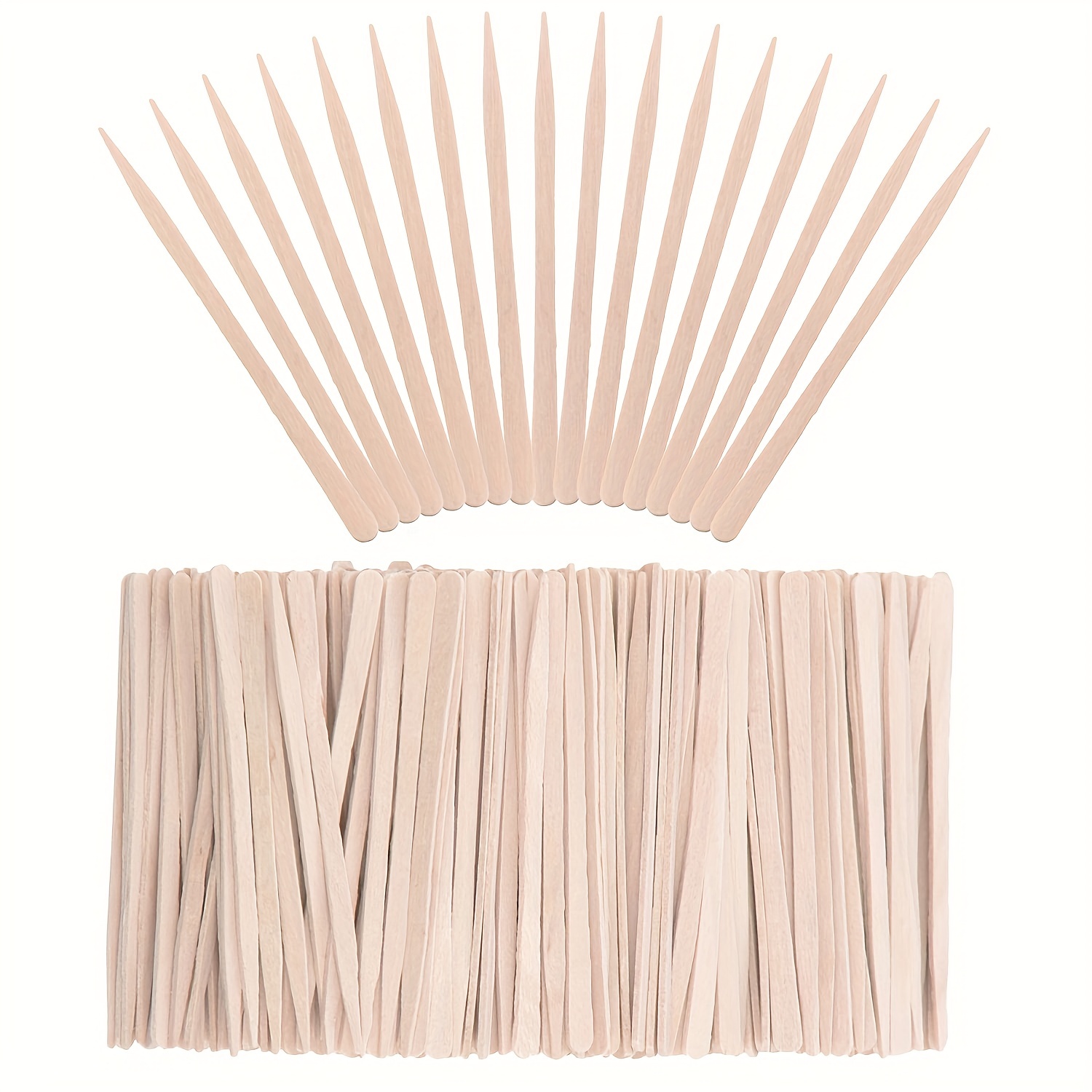 DecBlue Wooden Wax Sticks 500 Pcs Wood Hair Removal Waxing Spatulas  Applicators S M L Sizes for Body Legs Facial or Wood craft S