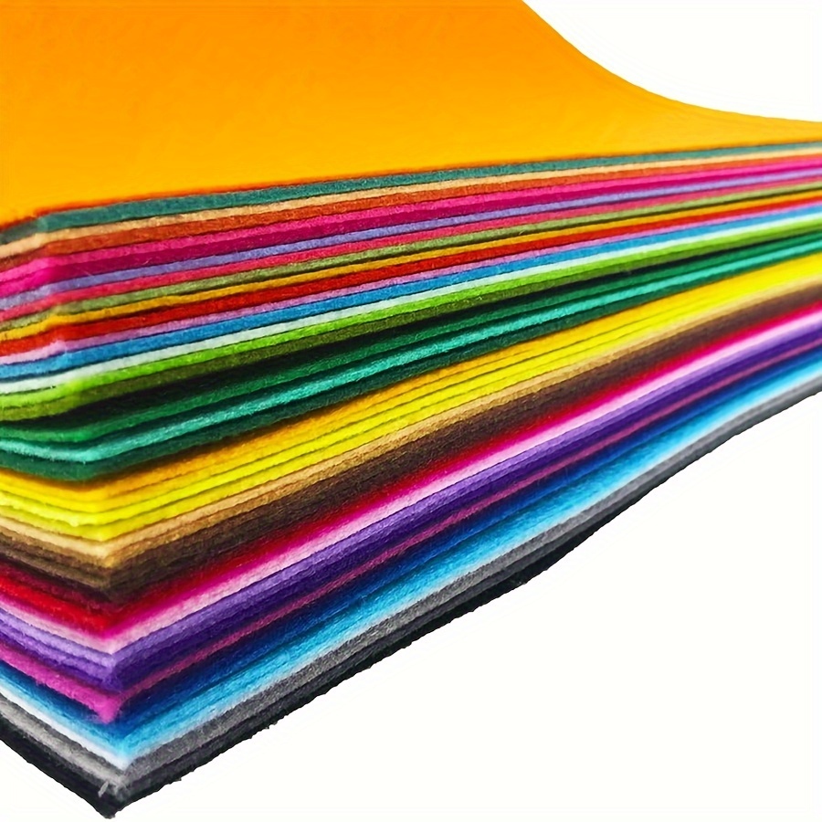 Assorted Color Felt Fabric Sheets Felt Squares Fabric Sheets - Temu