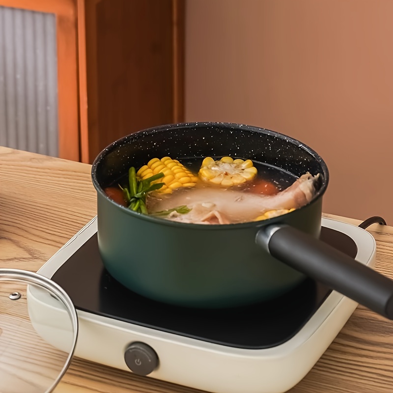 Small Pot With Steamer, Small Cooking Pot, Steamer, Milk Pot, Non-stick  Pot, Cooking Noodle Household Small Pot, Electric Magnetic Stove, Gas Stove  Universal - Temu