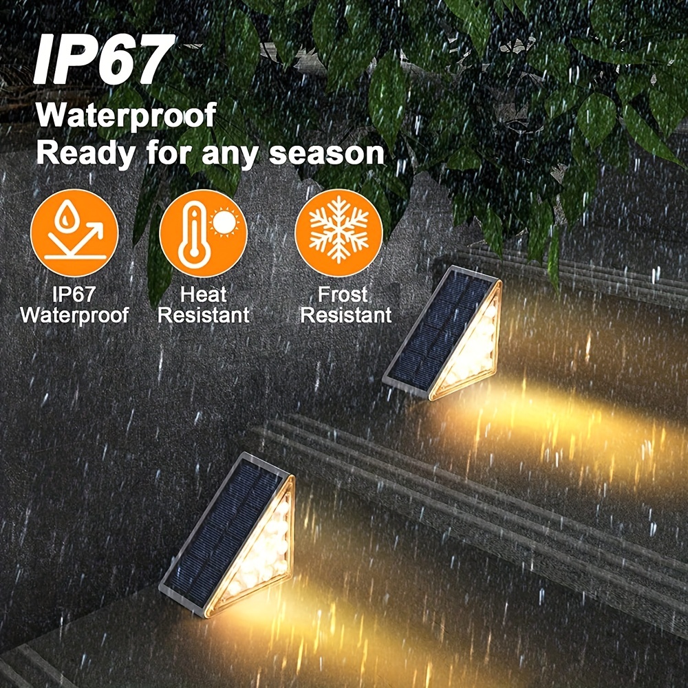 LED Deck Stair Lights Kit, Sumaote Low Voltage Waterproof IP65 Φ1.97 LED  Step Light Wood Recessed Cold White LED Lighting Outdoor Garden Yard Patio