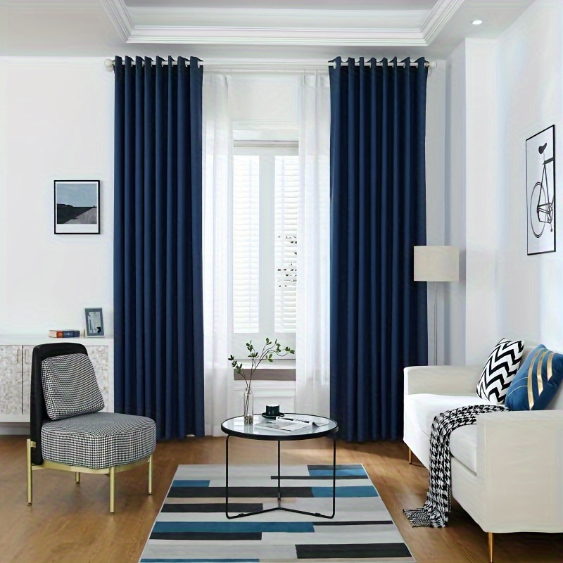 Cortinas opacas grises para dormitorio con aislamiento térmico acústico con  ganchos para dormitorio, sala de estar, tratamiento de ventanas, 2 piezas