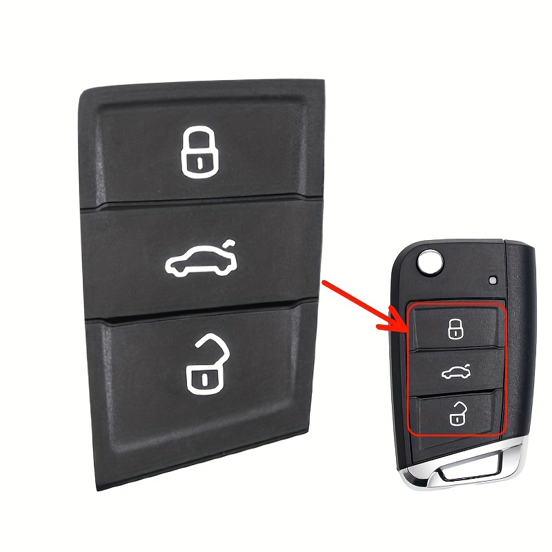 3 Button Rubber Remote Car Key Pad For Vw Golf 7 - Temu Austria