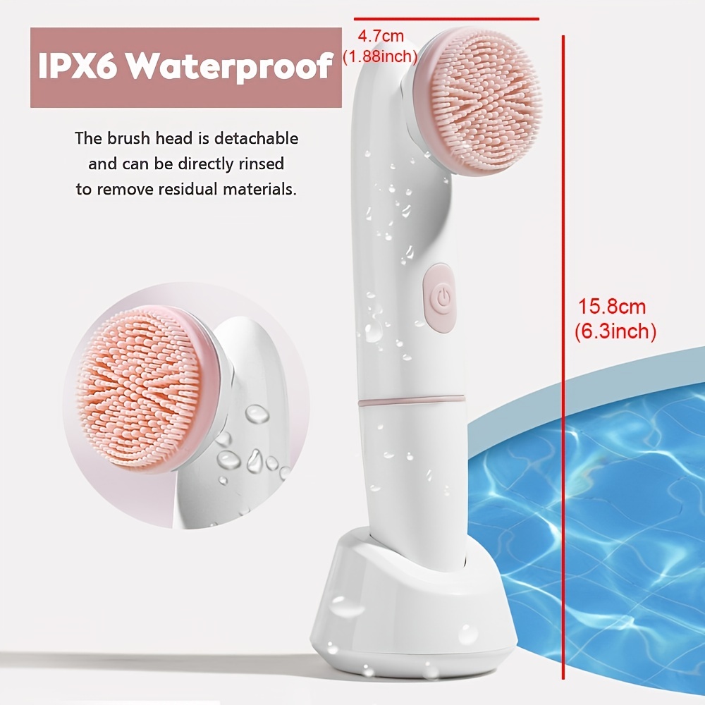 3 In 1 Electric Rotating Facial Cleansing Brush Waterproof Pore Ceaner Deep Cleaning  Spin Brush Blackhead Remover Facial Massage - AliExpress