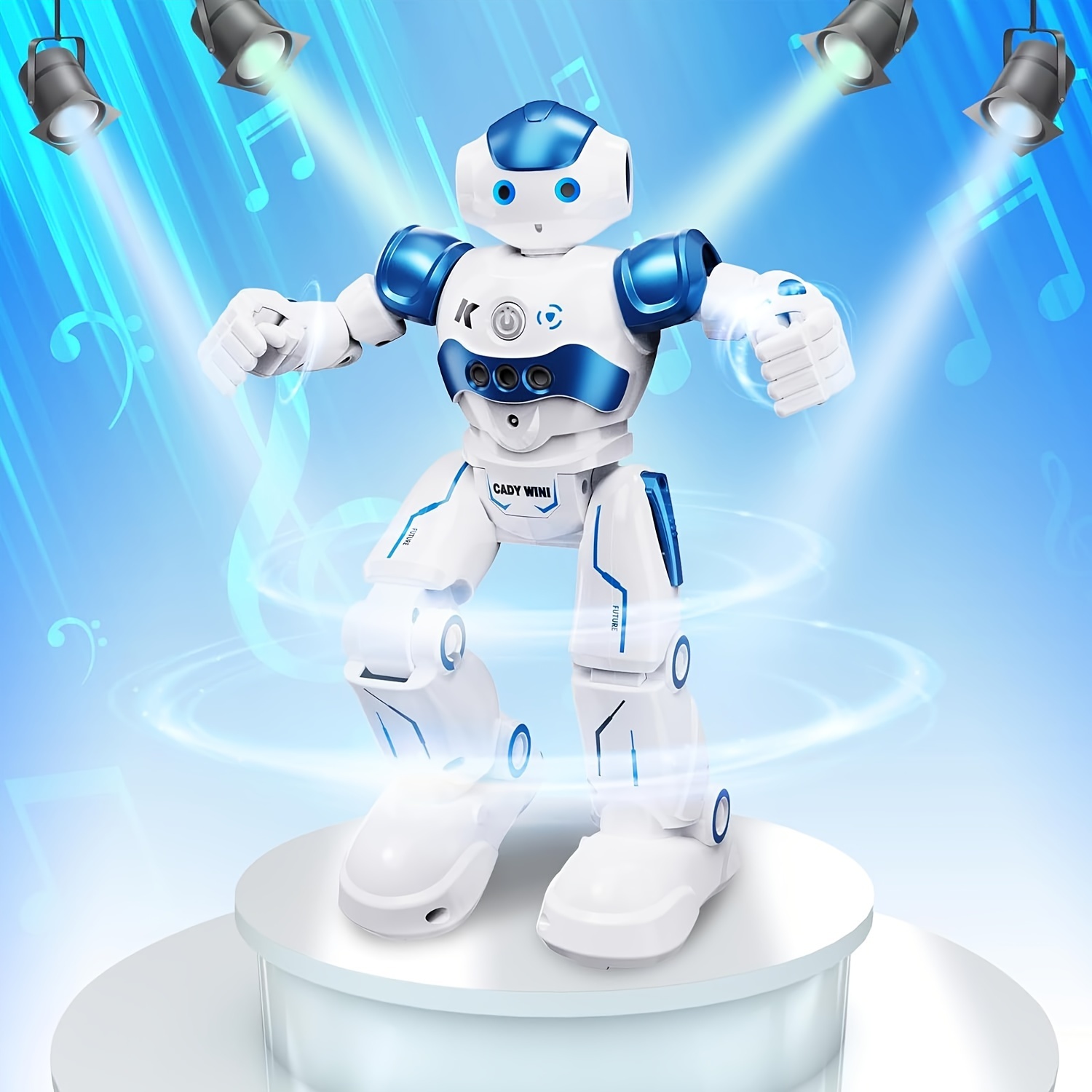 Robot Dansant Éblouissant, Son Et Lumière Universels Électriques