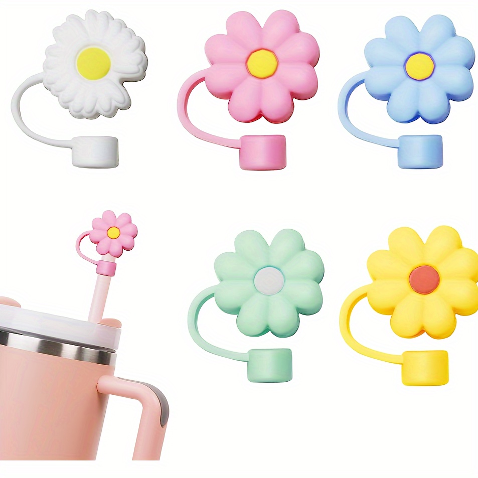 Cute Cartoon Silicone Straw Covers, Reusable Dustproof Leakproof Straw  Plugs, Cup Accessories - Temu