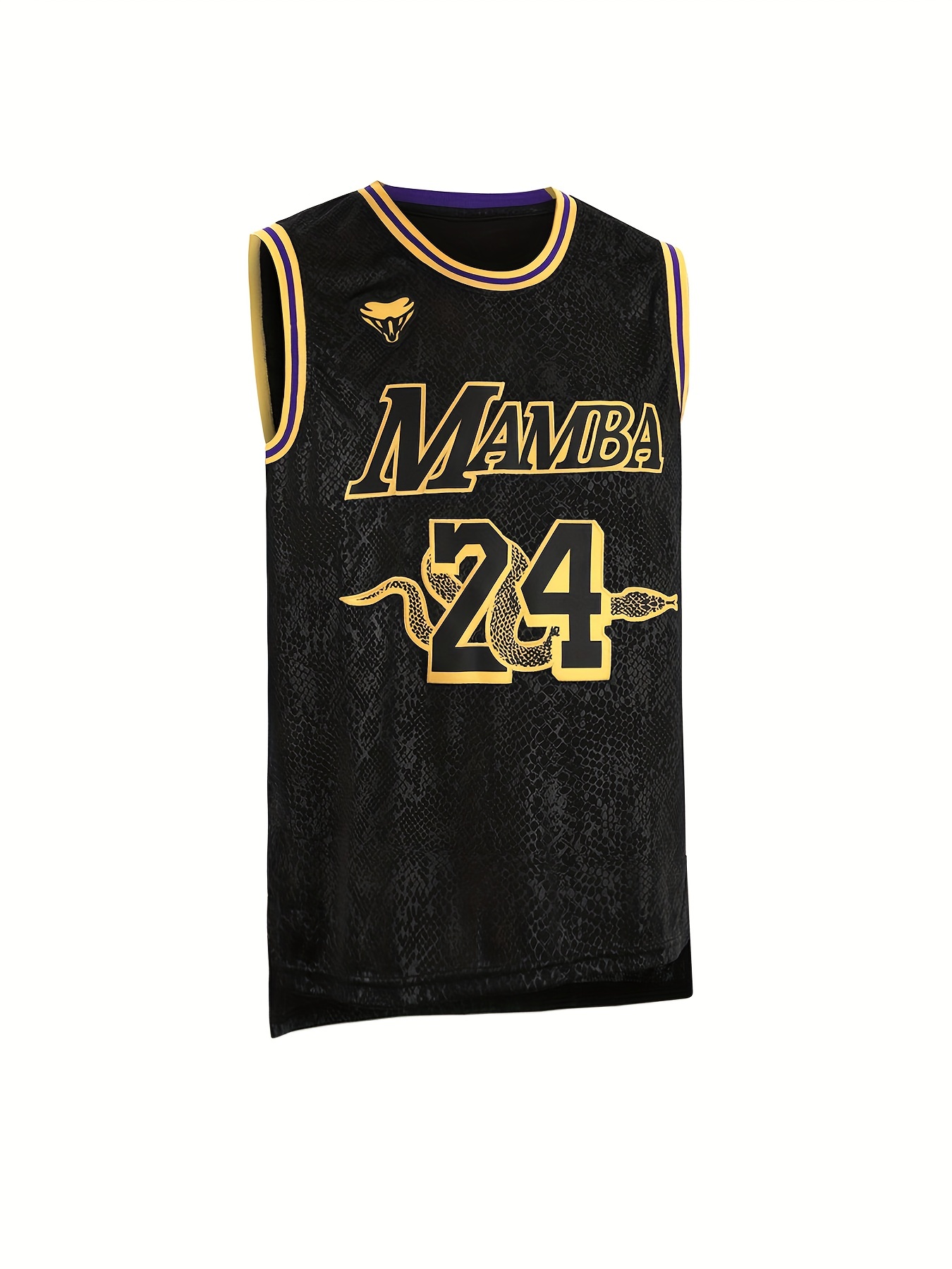 Men's Black Embroidered Basketball Casual Jersey Front And Back #24 Men's  Casual Fashion Jersey Size S-xxxl - Temu