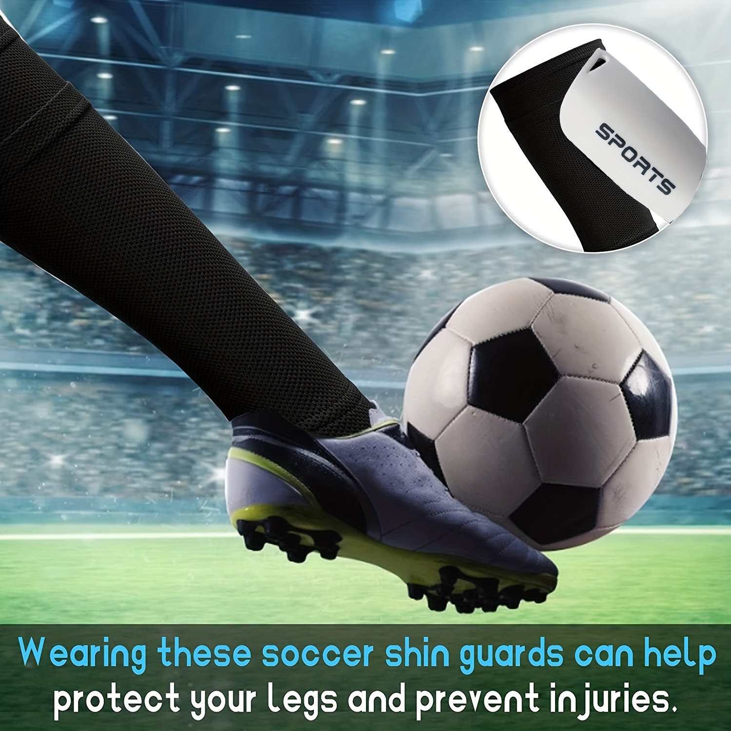 Acheter 1 paire de protège-tibias de Football pour enfants, protège-tibias  de Football, manches de jambes, coussinet de Football