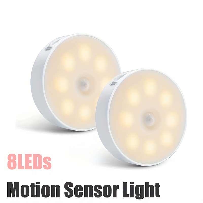 Luz LED Armario Luces con Sensor de Movimiento Luz Calida 4 Modos
