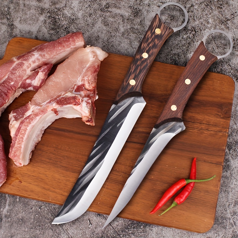 Forged Stainless Steel Sharp Boning Knife Commercial Knife - Temu