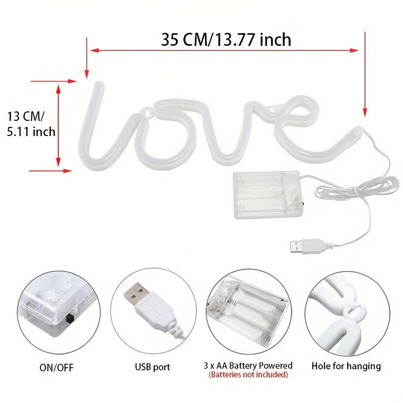 Gyunjux Lettre lumineuse à LED IOU Cadeau de Saint-Valentin – Panneau  lumineux I Love You avec LED blanc chaud – Panneau de demande en mariage