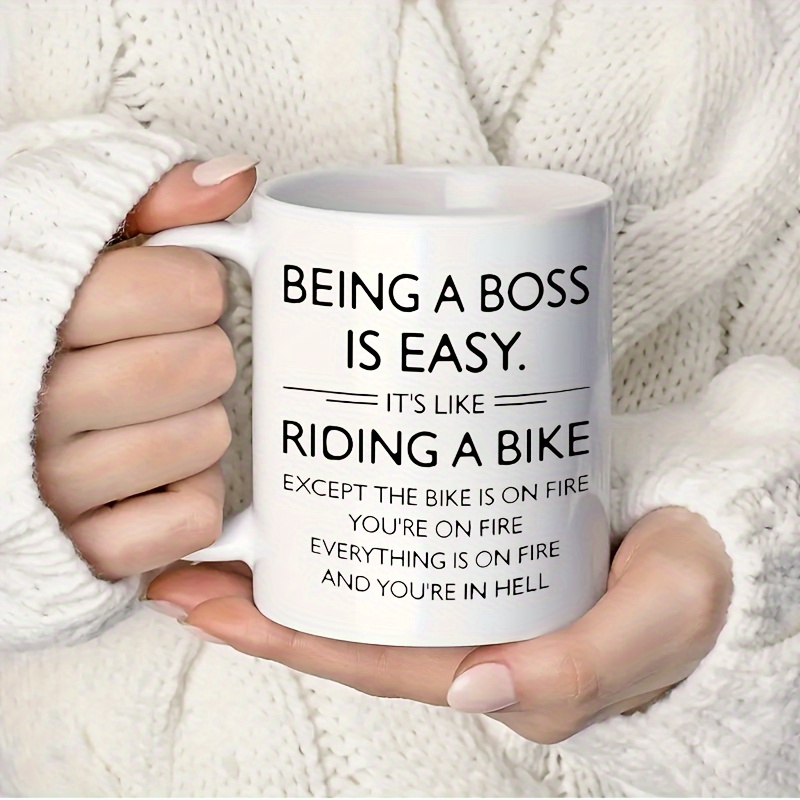 Being A Boss Is Easy Ceramic Coffee Mug Boss Gifts For - Temu