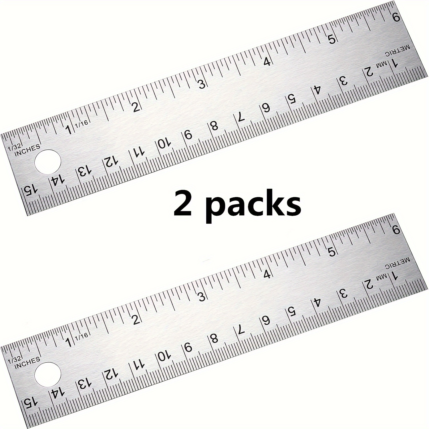 Metal Ruler Stainless Steel Ruler With Cork Backing:(12+18 Inch