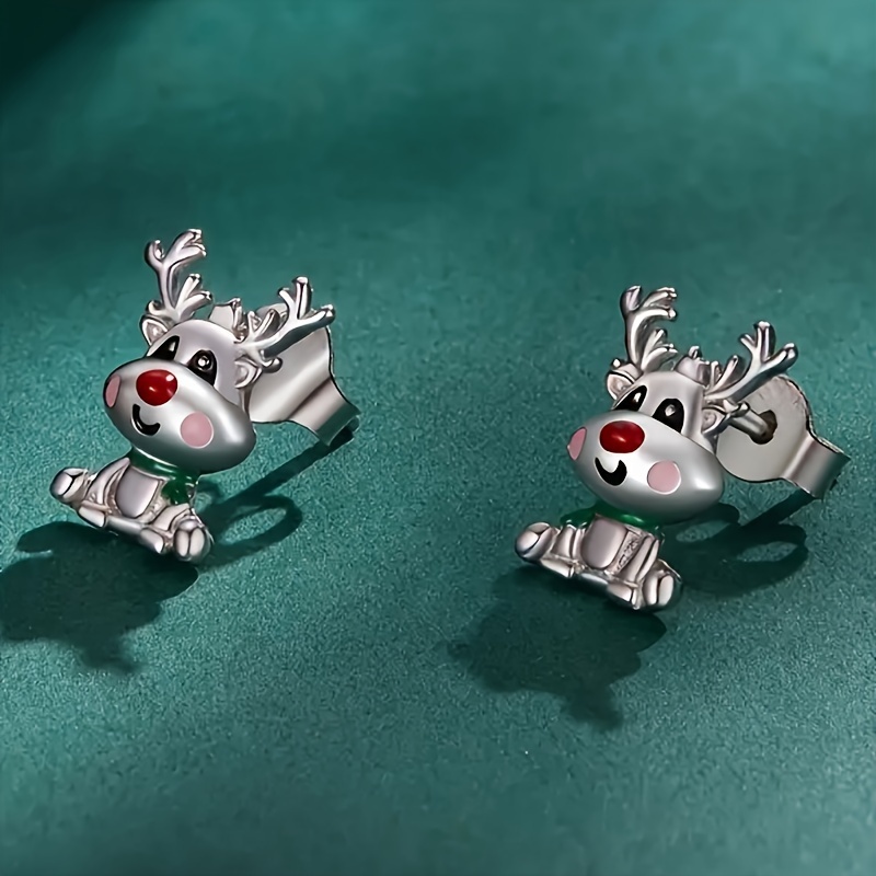 Boucles D'oreilles Clous Argent 925 - Modèle 3 étoiles élégant - Bijoux Femme Neufs Sans Emballage