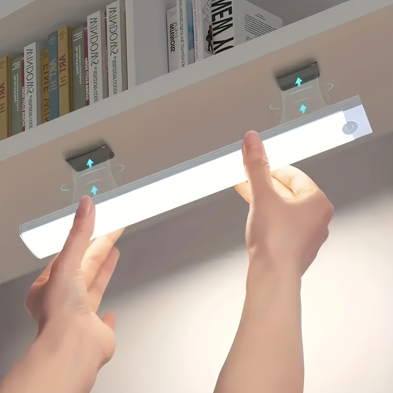 30 luces LED para debajo del gabinete, luz nocturna de cocina recargable  por USB, iluminación de armario de mostrador, luz inalámbrica activada por