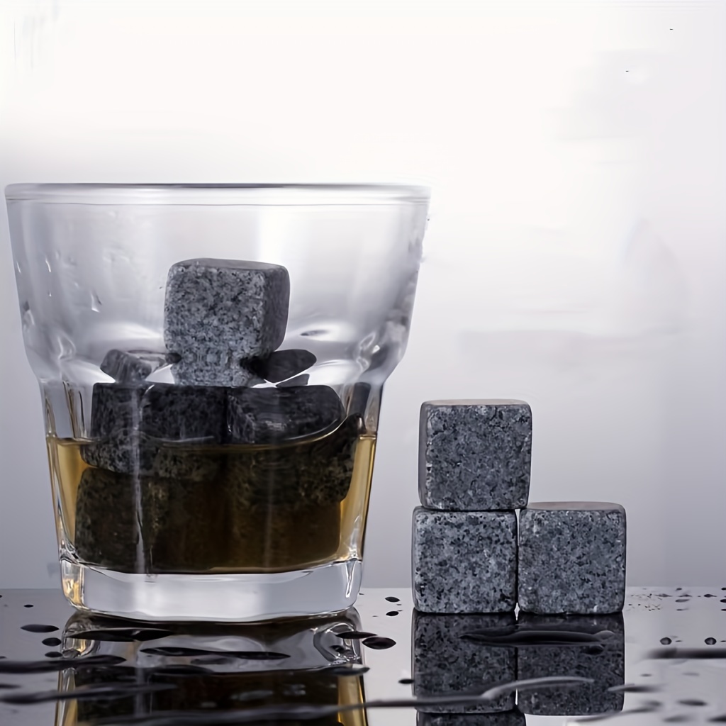 Natural Whiskey Stones Rock Ice Cube Stone Sipping Whisky - Temu