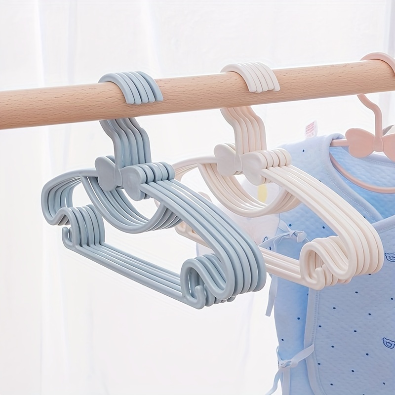 Baby Plastic Clothes Hangers No Trace Multifunctional - Temu