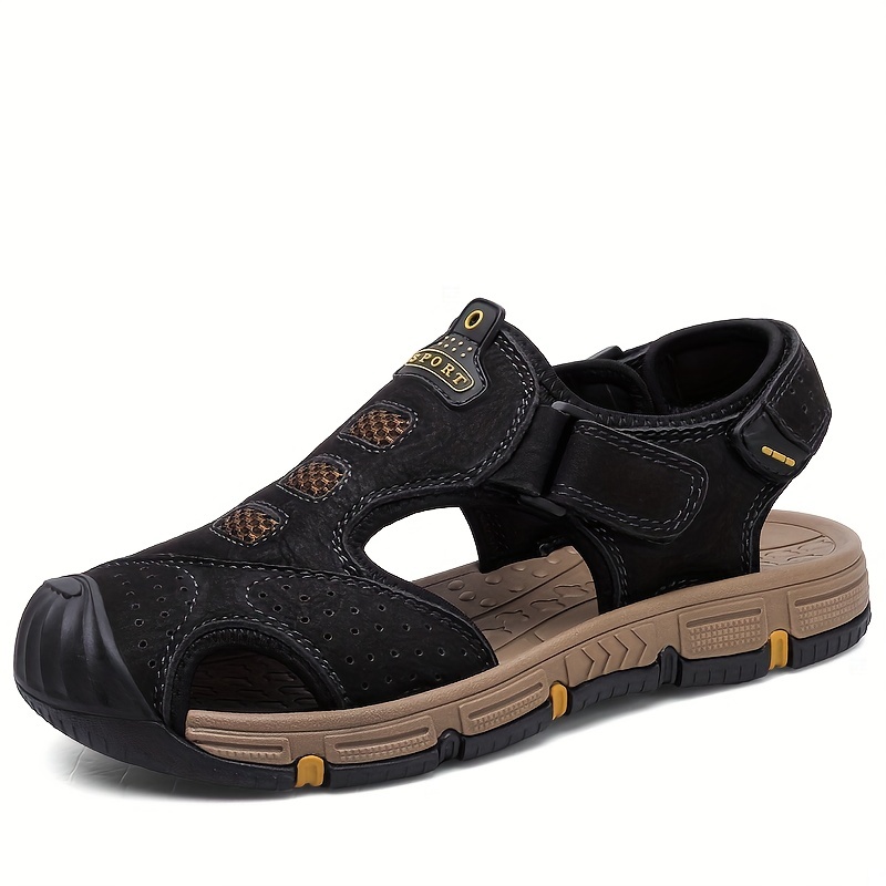 Men's Non slip Sandals Quick Dry Closed Toe Rubber Sole Beach Shoes