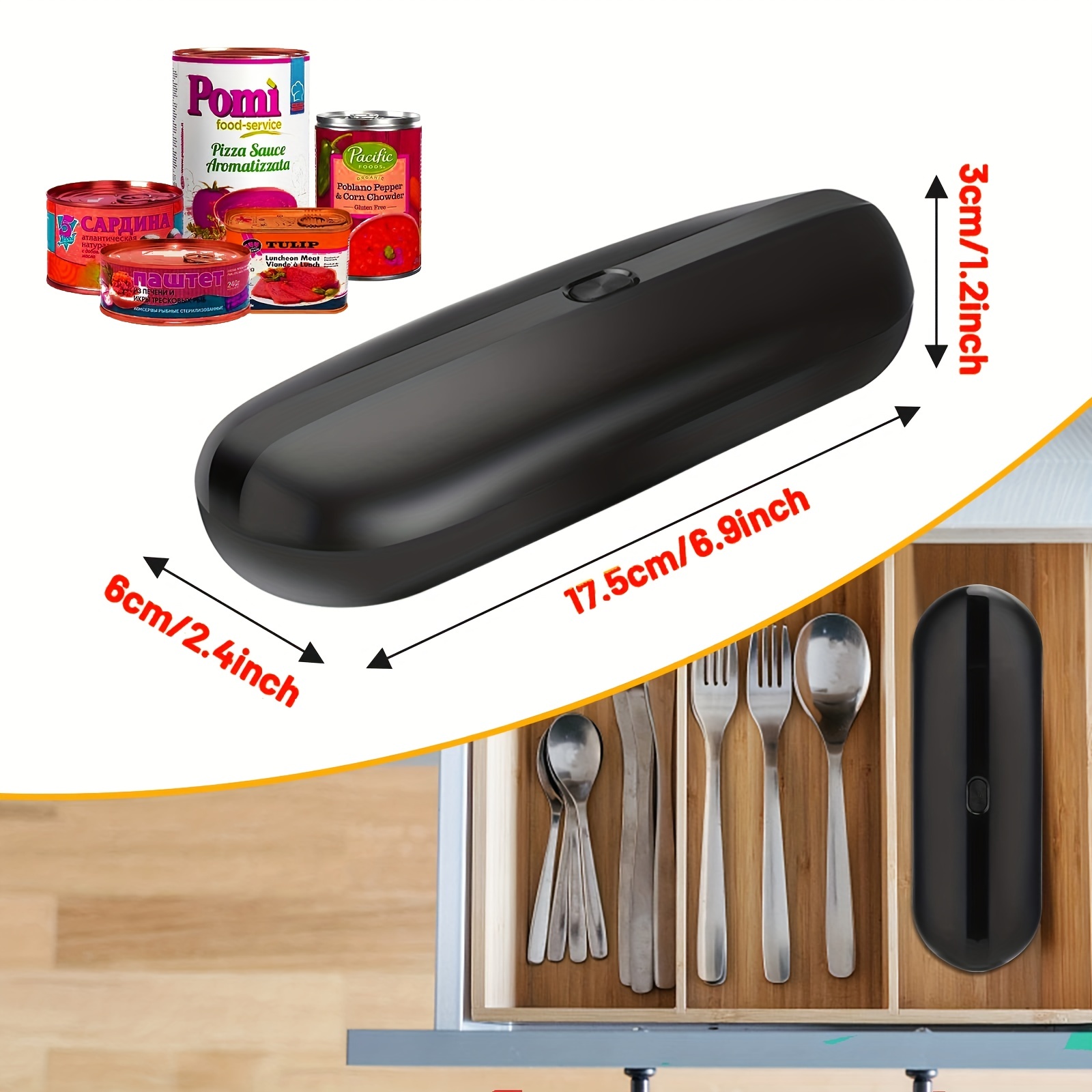Automatic Electric Can Opener Smooth Edge Hands Free Stainless