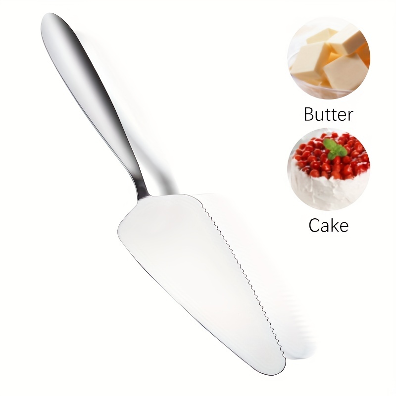 1Pcs Stainless Steel Serrated Blade Cake Knife Pie Pizza Pastry