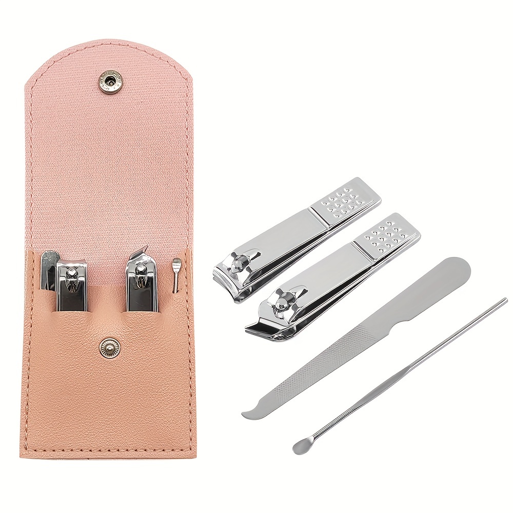 Manicure Set Stainless Steel Nail Clippers, Beauty Tool Portable Set  Professional Grooming Kits, Travel Nail Kit - Temu