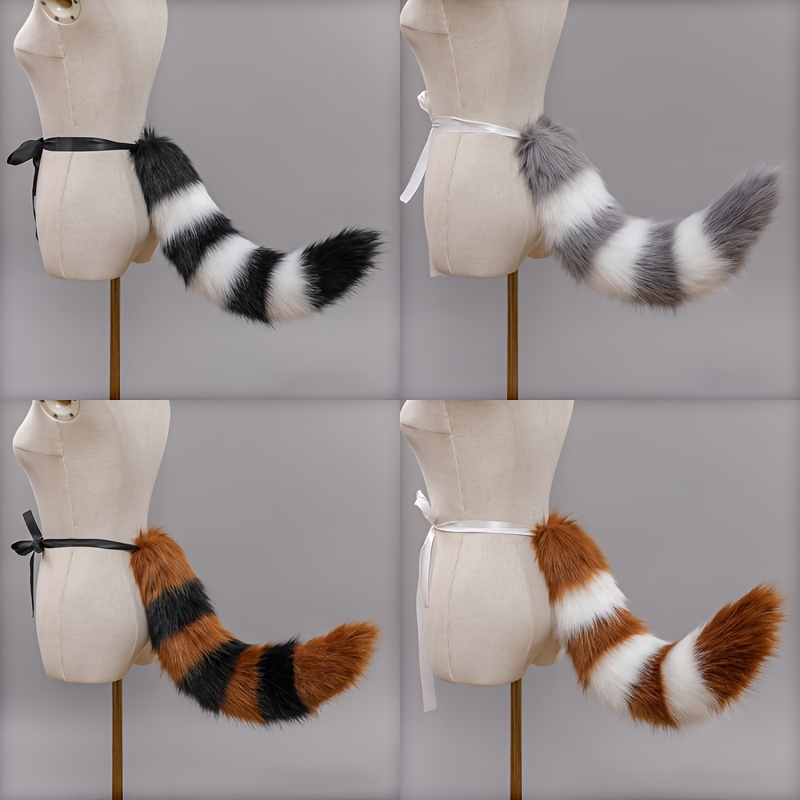 Plush Beast Tail Cosplay Accessories Performance Props Fox - Temu