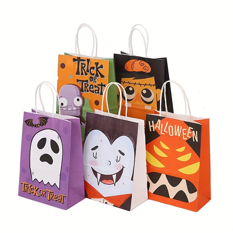 1pc Cartoon Festival Gift Paper Bag Cute Snack Bag For