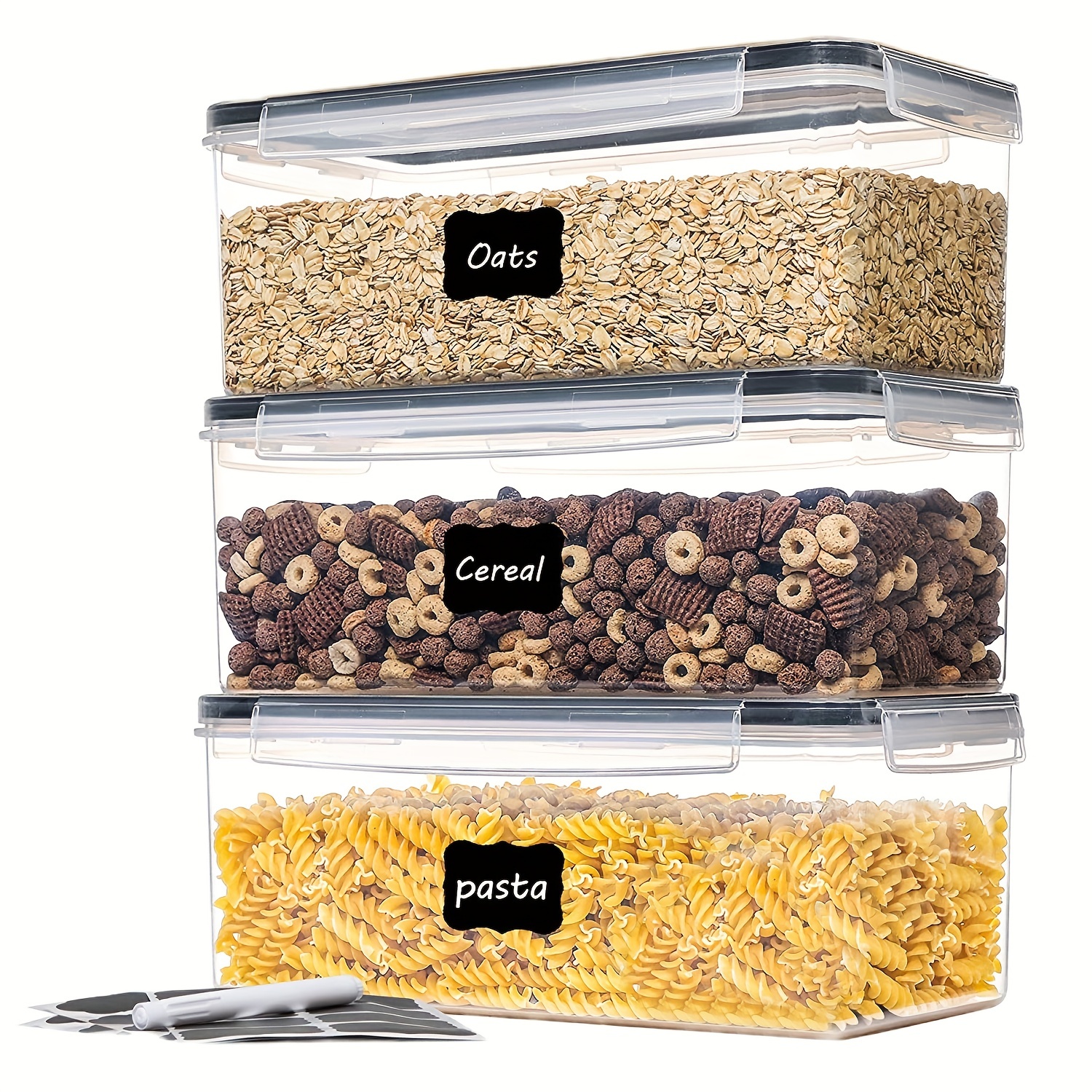 Pet Food Storage Containers With Lids, Airtight Bpa Free Plastic