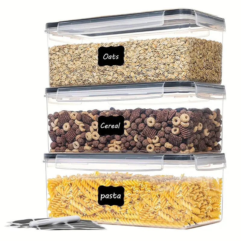 Pet Food Storage Containers With Lids Airtight, Bpa Free Plastic