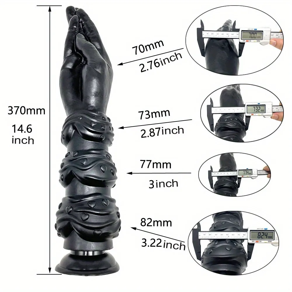 Realistic Hand Dildos, Fisting Sex Toy Huge Butt Plug Penis With Suction Cup, Soft Anal Plug Adult Toy Soft Prostate Massage For Men Women Pleasure  photo